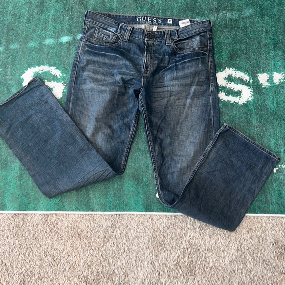 Guess Jeans Guess Desmond Relaxed Fit Straight Leg Mens Size 38 X